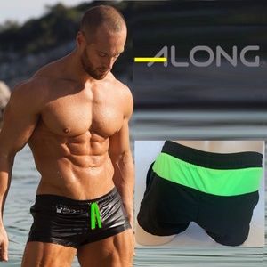 Along Swim Trunks Small Nylon / spandex Fully lined External drawstring 2 pocket